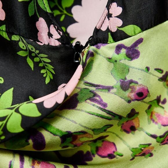 100% SILK PRINTED DRESS LIMITED EDITION NWT ZARA - Picture 16 of 16